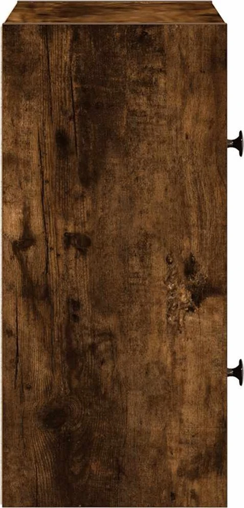 Knygų spinta, dūminio ąžuolo, 40x24x52cm, apdirbta mediena