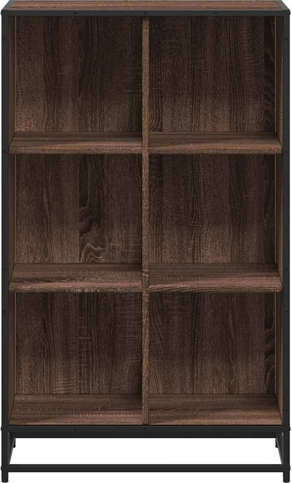 knygų spintelė rudas ąžuolas 65,5x33x107,5cm inžinerinė mediena