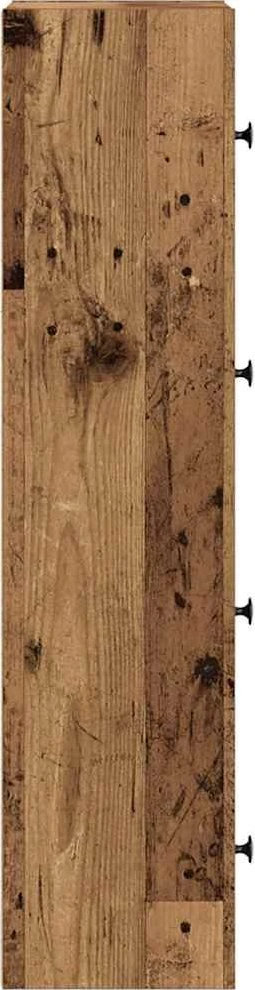 Knygų spinta, sendintos medienos, 40x24x102cm, apdirbta mediena