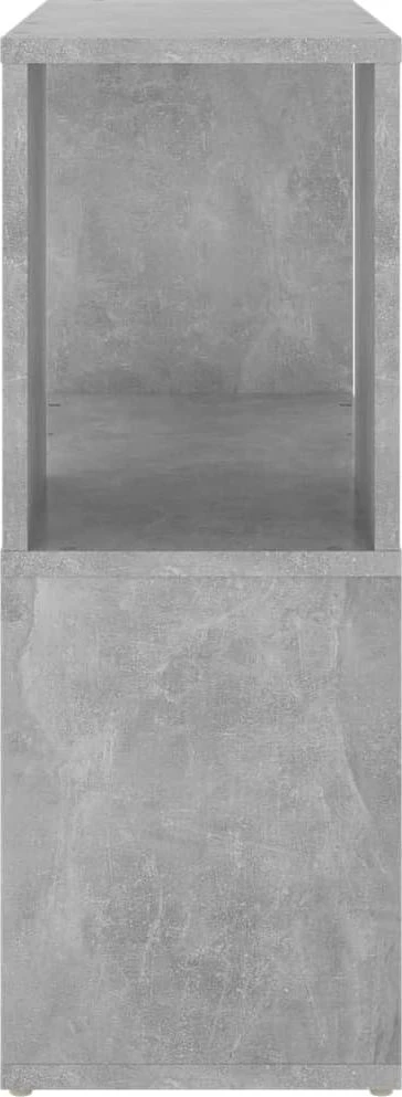 Spintelė knygoms, betono pilkos spalvos, 60x24x63cm, MDP