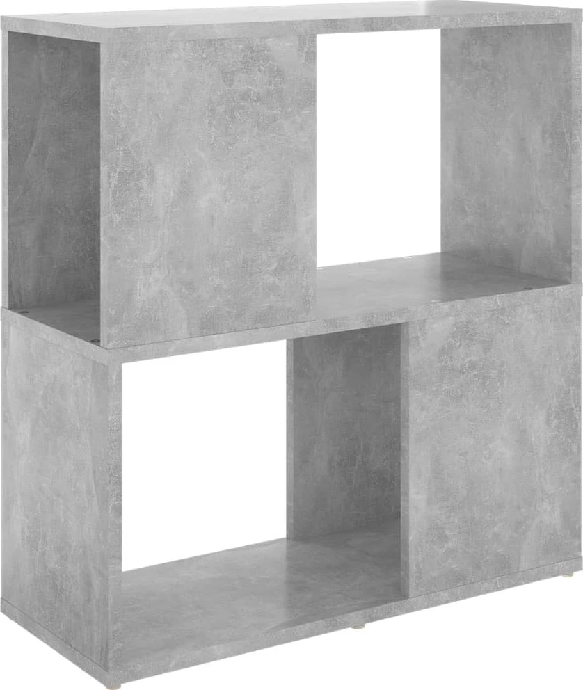 Spintelė knygoms, betono pilkos spalvos, 60x24x63cm, MDP