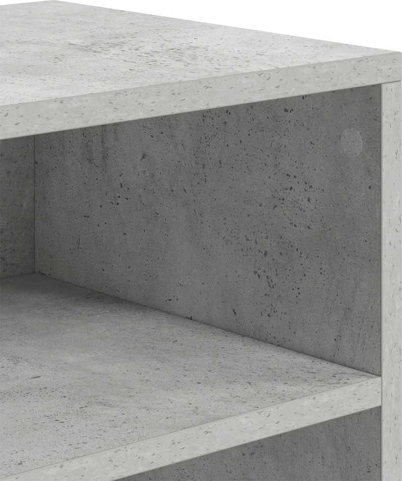 Spintelė knygoms, betono pilka, 60x30x71,5 cm, MDP