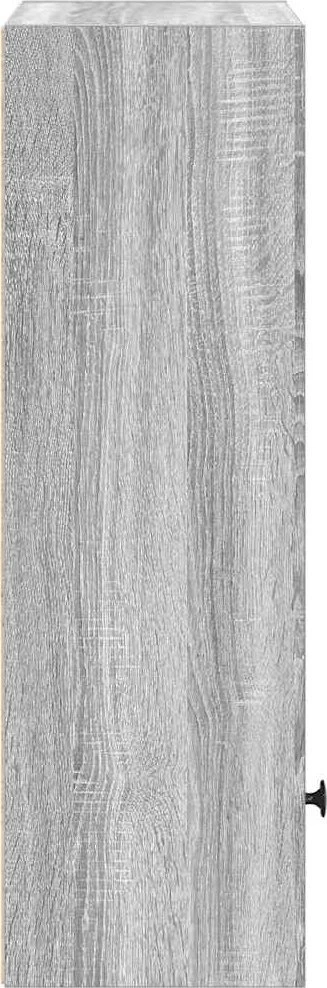 Knygų spinta, pilka ąžuolo, 31x24x77cm, apdirbta mediena