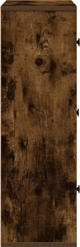 Knygų spinta, dūminio ąžuolo, 60x24x76,5cm, apdirbta mediena
