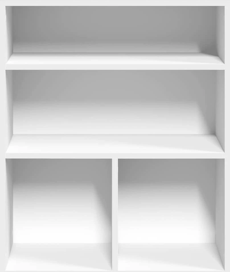 Spintelė knygoms, baltos spalvos, 60x30x71,5 cm, MDP