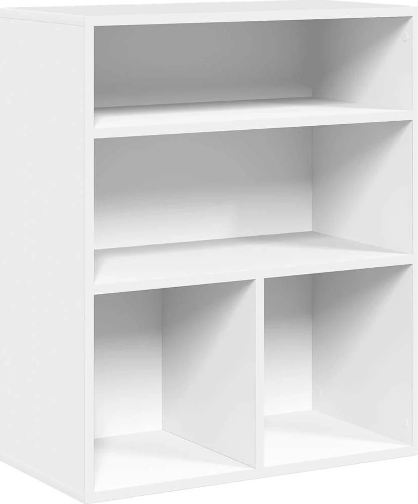 Spintelė knygoms, baltos spalvos, 60x30x71,5 cm, MDP