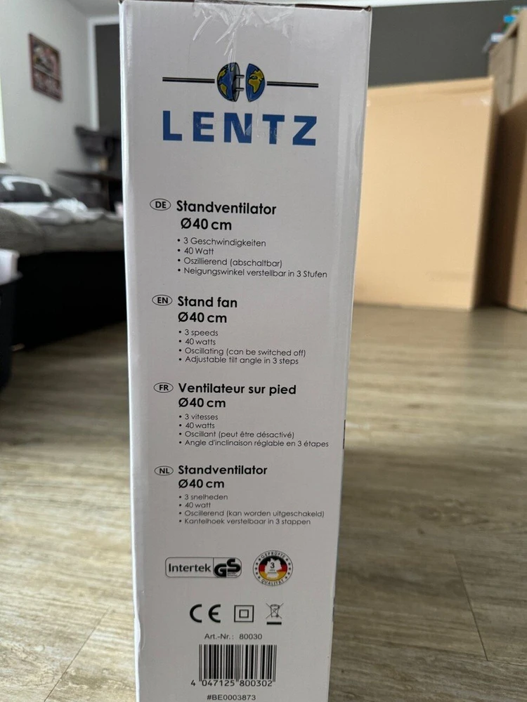 Lentz (136552) Aušinimo ventiliatorius 40W 40cm