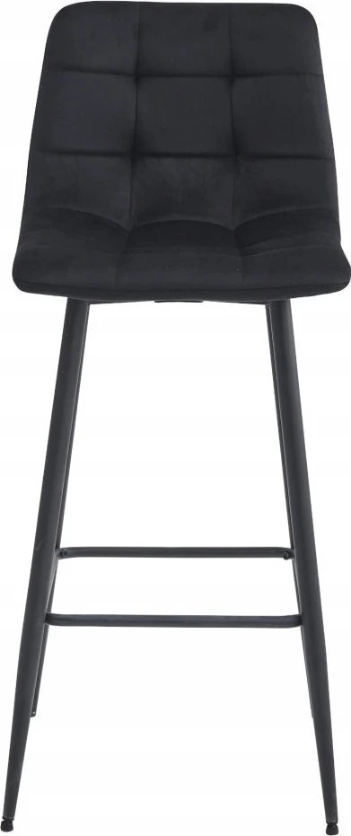 Leobert Baro kėdės su aksominėmis sėdynėmis, juodos, 104 cm, 2 vnt.