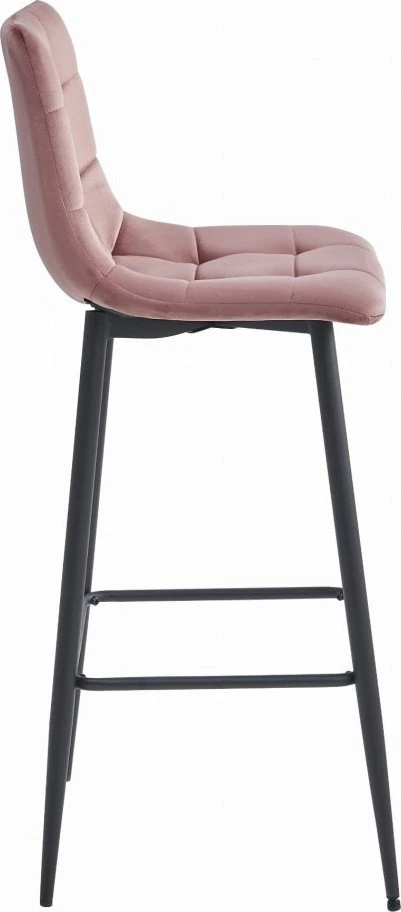Leobert Baro kėdės su aksominėmis sėdynėmis, tamsiai rožinės, 104 cm, 4 vnt.