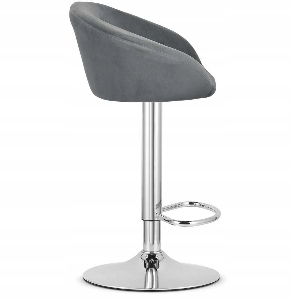 Leobert Baro kėdė EAST, reguliuojamo aukščio, pasukama, pilka, 81–103 cm, 2 vnt.