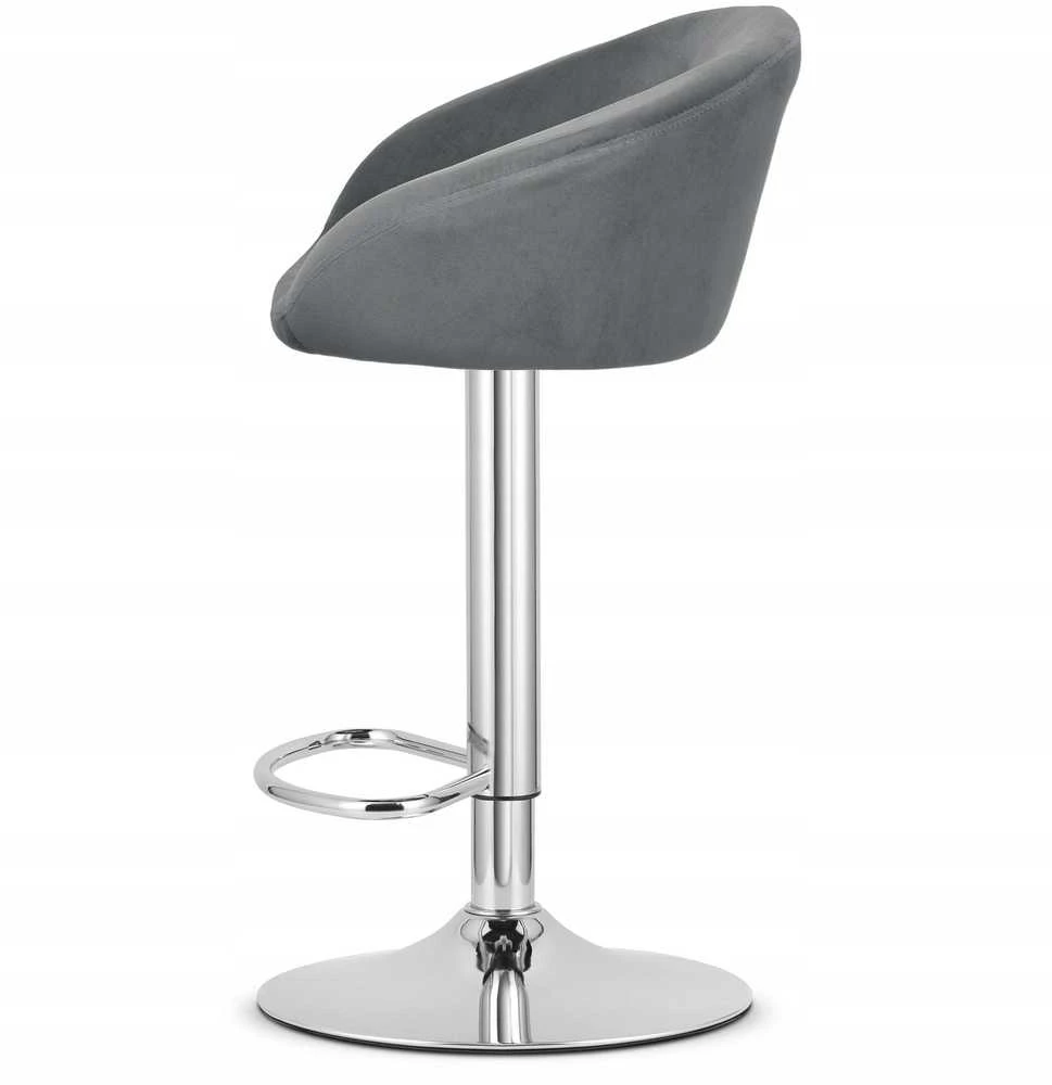 Leobert Baro kėdė EAST, reguliuojamo aukščio, pasukama, pilka, 81–103 cm, 2 vnt.