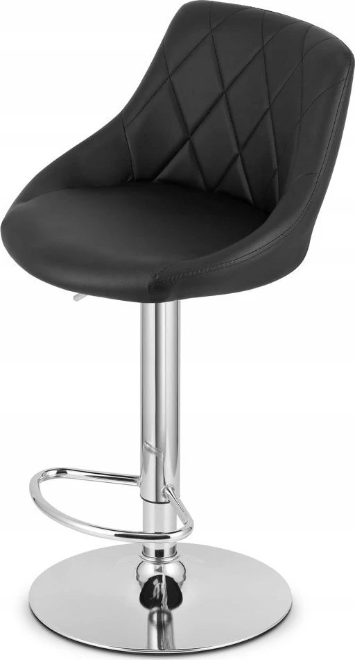 Leobert Baro kėdė reguliuojamo aukščio, sukama, juoda, 85–105 cm