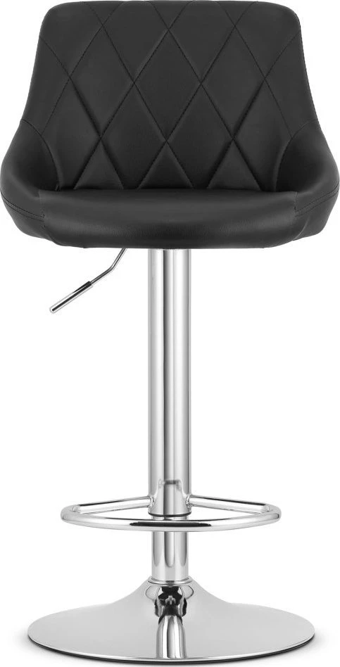 Leobert Sukamosios baro kėdės KAST su reguliuojamu aukščiu, juodos, 85–105 cm, 2 vnt.