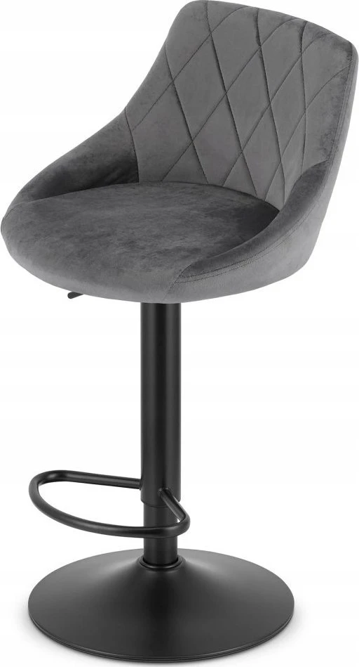 Oskar Bar chair Leobert Kast. matte. pilkas. 49x45.5x85-105 cm