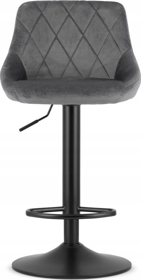 Oskar Bar chair Leobert Kast. matte. pilkas. 49x45.5x85-105 cm