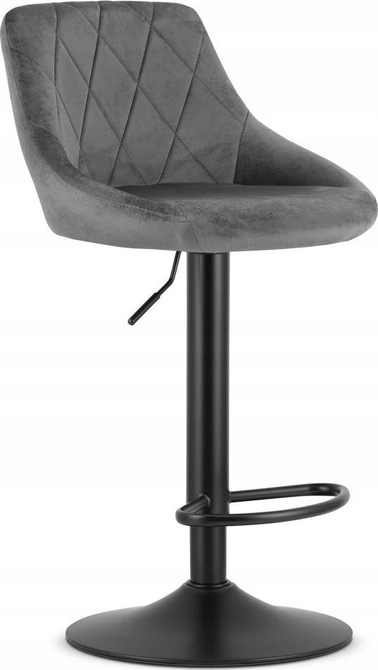 Oskar Bar chair Leobert Kast. matte. pilkas. 49x45.5x85-105 cm