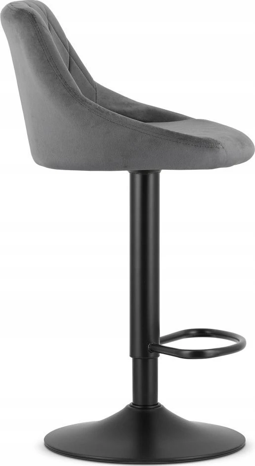 Oskar Bar chair Leobert Kast. matte. pilkas. 49x45.5x85-105 cm