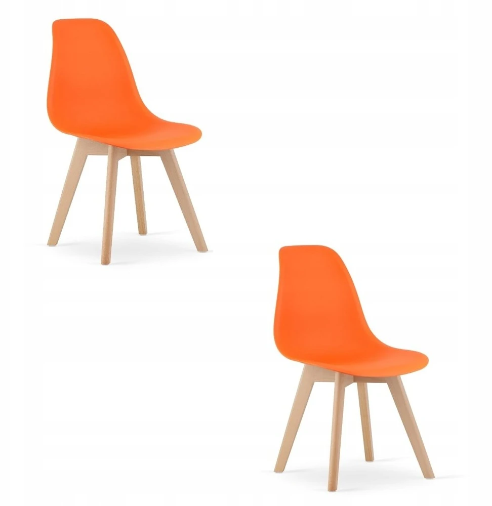 Valora Kėdės KITO, oranžinės, 80 × 46 × 54,5 cm, 2 vnt.