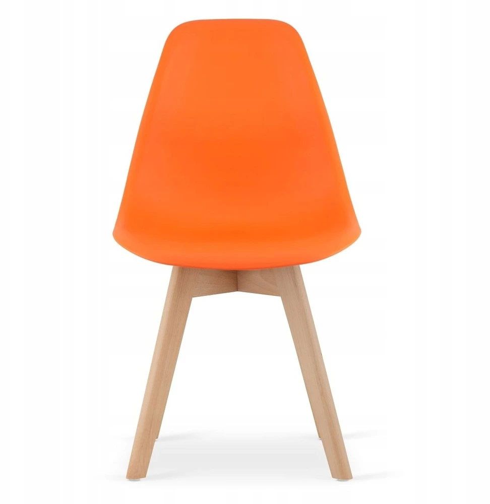 Valora Kėdžių komplektas KITO su polipropileno sėdynėmis, oranžinės spalvos, 80 × 46 × 54,5 cm, 4 vnt.