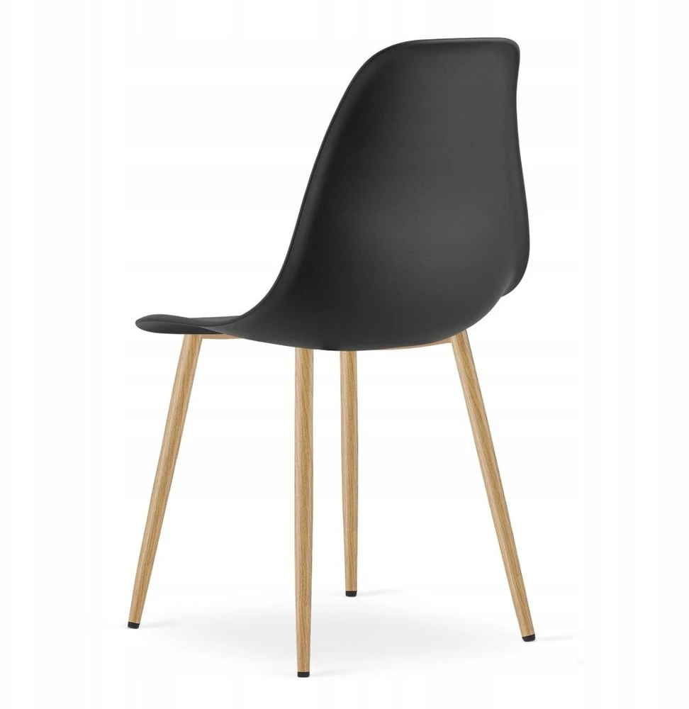 Lauko baldų komplektas Valora Baldų komplektas su 4 kėdėmis, ąžuolo sonomos ir juodos spalvos, 80 × 80 × 75 cm