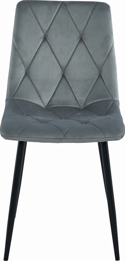 Leobert Kėdė LIBRA, aksominis audinys, juodos metalinės kojos, sidabriškai pilka, 88,5 cm, 1 vnt.