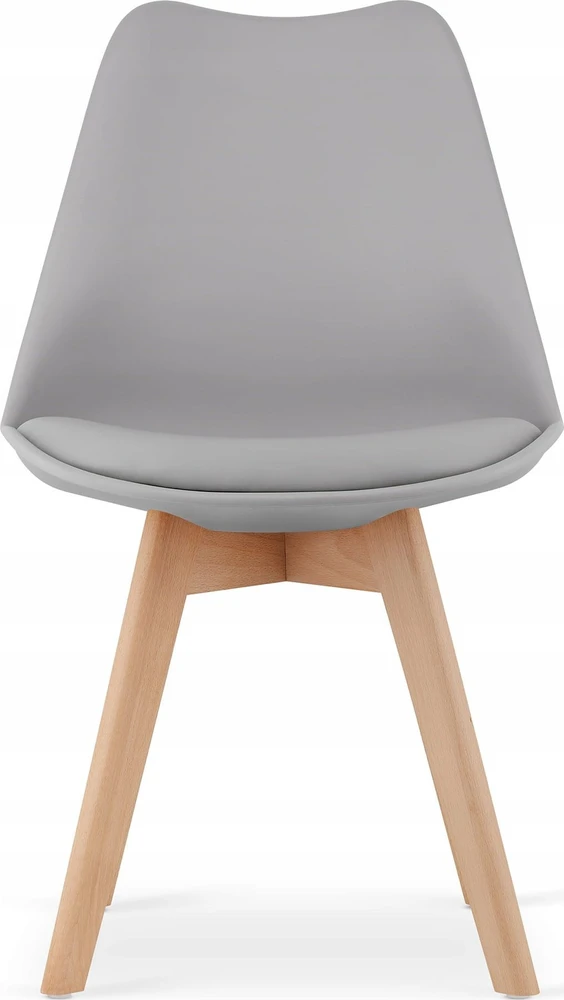 Lauko baldų komplektas Leobert Stalo ir kėdžių komplektas MARK, kvadratinis stalas, 4 kėdės, ąžuolo, baltos ir pilkos spalvos, 80 × 80 × 75 cm