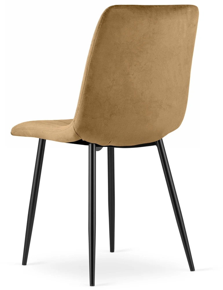 Leobert Kėdė su aksominiu apmušalu, ruda, 87 cm
