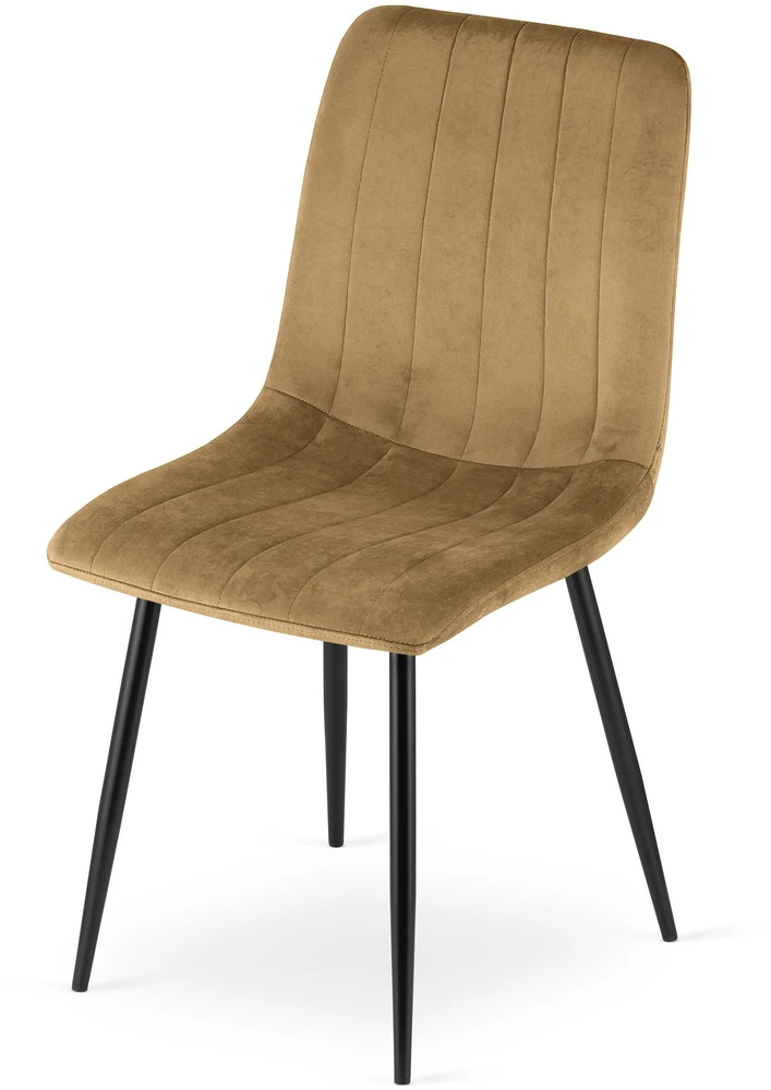 Leobert Kėdė su aksominiu apmušalu, ruda, 87 cm