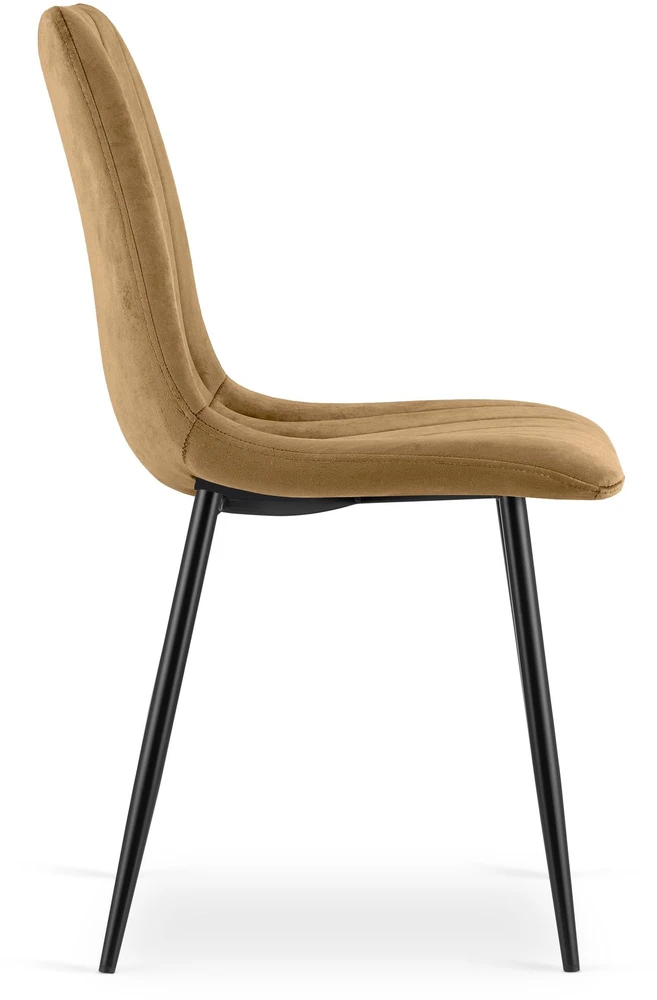 Leobert Kėdė su aksominiu apmušalu, ruda, 87 cm