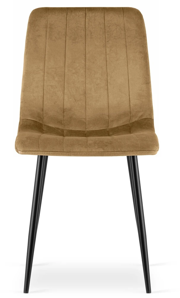 Leobert Kėdė su veliūriniu apmušalu, ruda, 87 cm, 3 vnt.