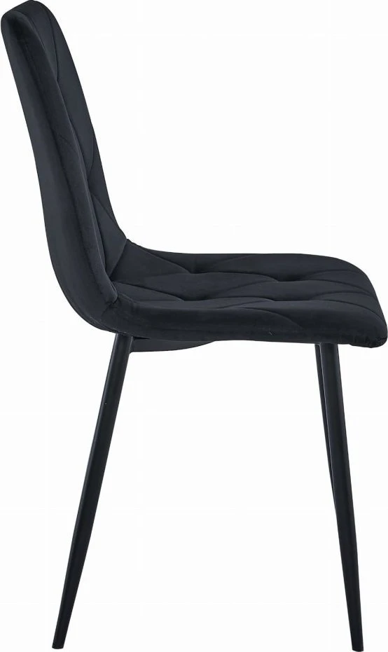 Leobert Kėdė LIBRA, aksominė, juoda, 88,5 cm, 2 vnt.