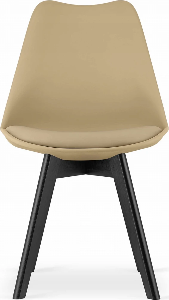 Leobert Kėdės MARK su ekologiškos odos pagalvėlėmis, tamsiai smėlinės, 82 cm, 2 vnt.