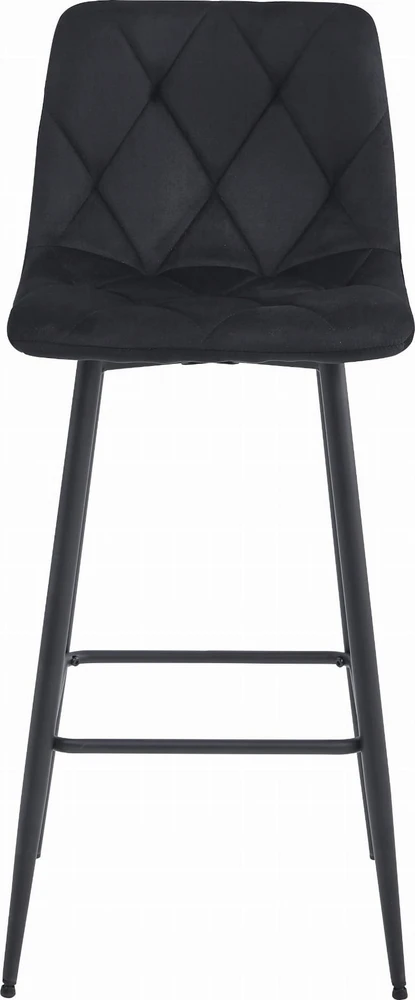 Leobert Baro kėdė su aksomine sėdyne, juoda, 104 cm