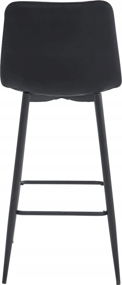 Leobert Baro kėdės su aksominėmis sėdynėmis, juodos, 104 cm, 2 vnt.
