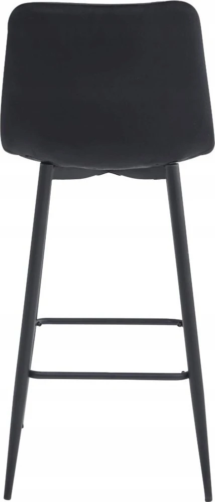 Leobert Baro kėdės aksominės, juodos, 104 cm, 3 vnt.