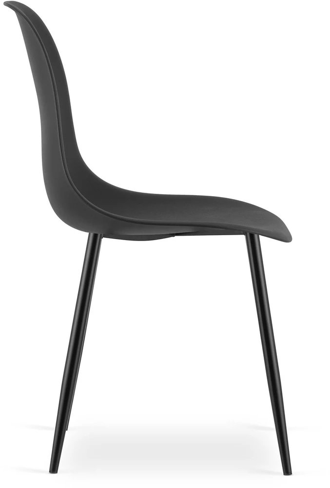 Valora Kėdė WAT su reguliuojamomis metalinėmis kojomis, juoda, 84 × 46 × 51 cm, 4 vnt.