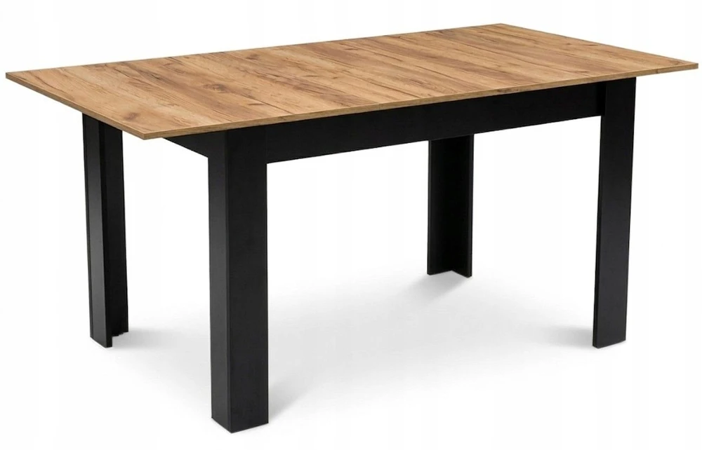 Leobert Stačiakampis išskleidžiamas stalas 120-160x80 cm virtuvei-valgomajam 4-6 asmenims, ąžuolo medienos