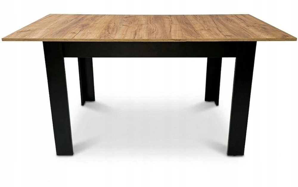 Leobert Stačiakampis išskleidžiamas stalas 120-160x80 cm virtuvei-valgomajam 4-6 asmenims, ąžuolo medienos