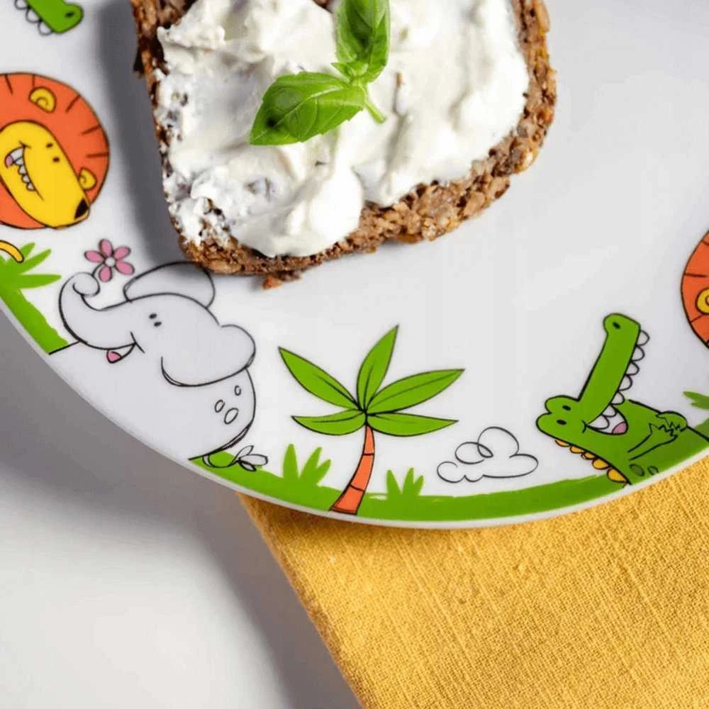 Leonardo 3 vaikiškų indų rinkinys liūtas BAMBINI AVVENTURA -