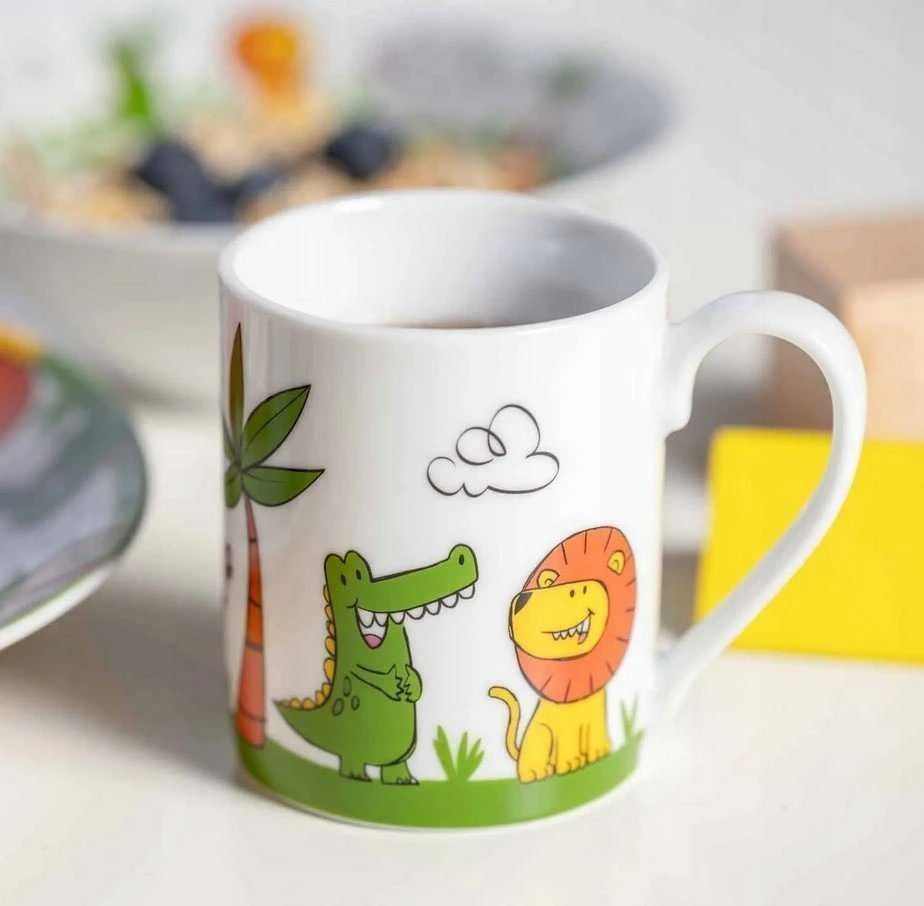 Leonardo 3 vaikiškų indų rinkinys liūtas BAMBINI AVVENTURA -