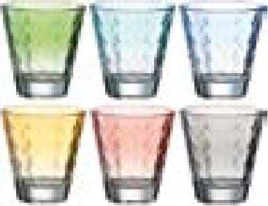 Leonardo 6 stiklinių rinkinys pastelinis 215ml Opitc