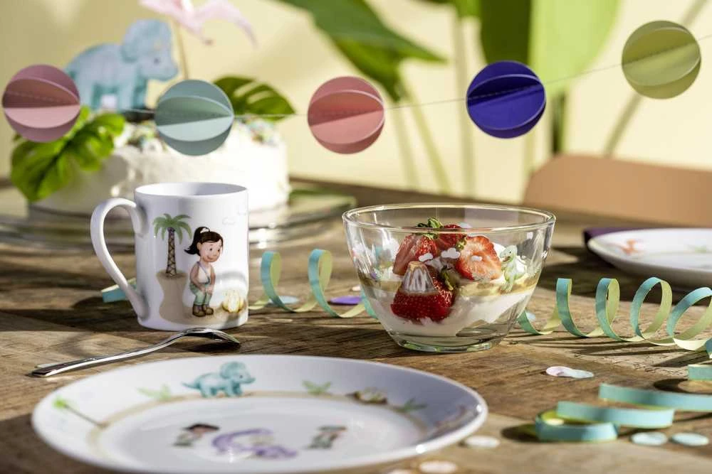 Leonardo 3 vaikiškų indų rinkinys dinozauras BAMBINI AVVENTURA -