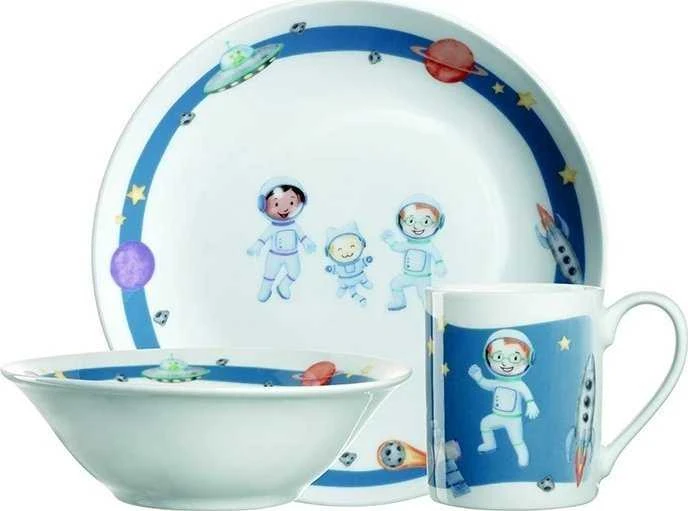 Leonardo Rinkinys 3cz naczyń vaikams kosmos BAMBINI AVVENTURA -
