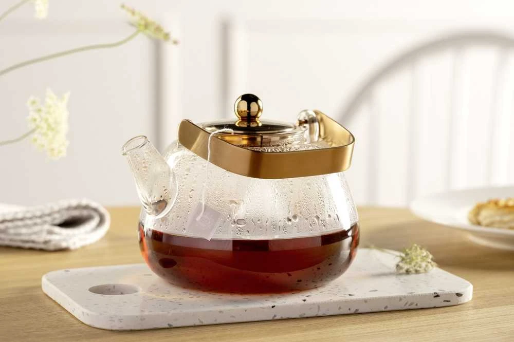 LEONARDO Tè per te, Vienvietis arbatinukas, 1200 ml, Permatomas, Stiklas, Užpilo filtras, 160 mm