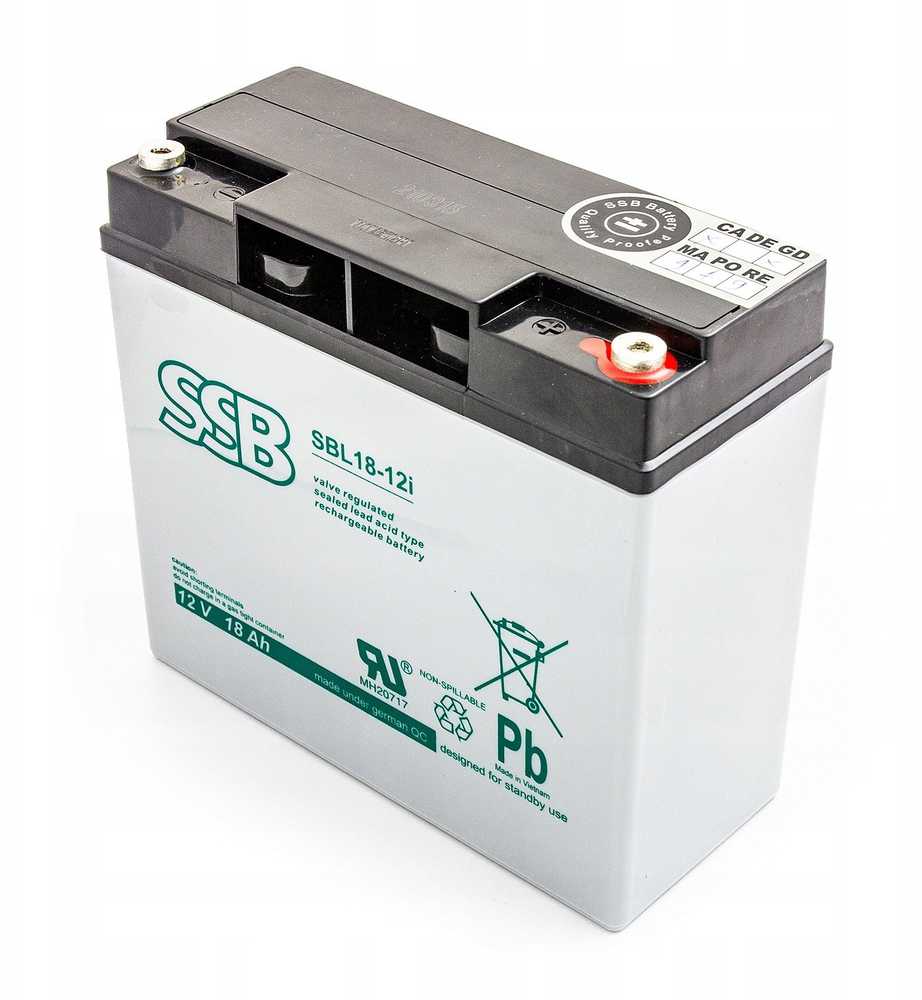 SSB Akumuliatorius SBL 18-12i 12V 18Ah, skirtas UPS APC, Ever, Fideltronik, Eaton Powerware
