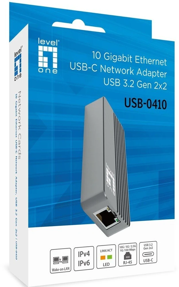 Level One Carruzzo LevelOne USB-0410 Eternetas 10000 Mbit/ai