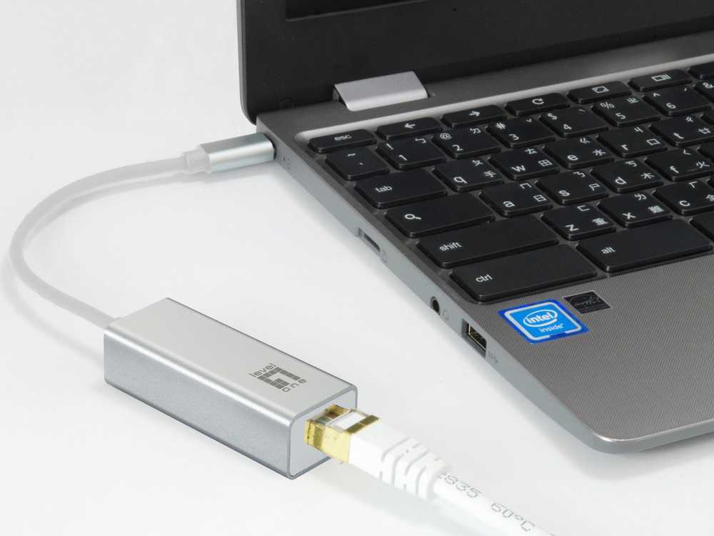 Level One Adapteris USB LevelOne 0402 V4 USB-C - RJ-45 Sidabrinė (USB-0402 V4)