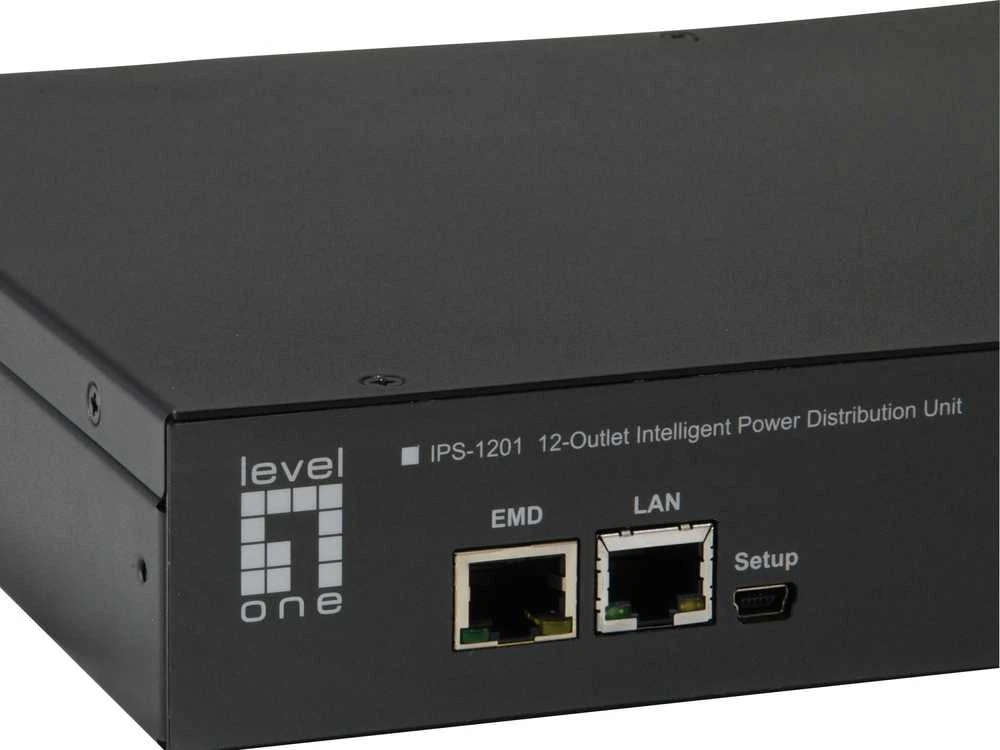 Šakotuvas Level One LevelOne IPS-1201E maitinimo paskirstymo blokas 12 IEC-320-C13 išėjimo srovė 200-240VAC ipuut