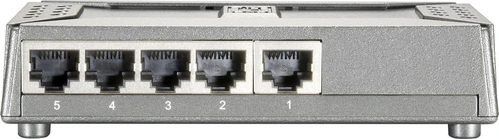 Šakotuvas Level One LevelOne FSW-0508TX tinklo komutatorius Ne-valdomas Fast Ethernet (10/100) Juoda, Pilka