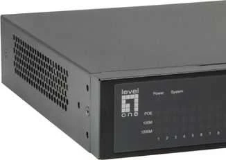 Šakotuvas Level One Carruzzo LevelOne GEP-1051 tinklo komutatorius Valdomas L2/L3/L4 Gigabit Ethernet (10/100/1000) Maitinimas per Eternetą (PoE) Juoda
